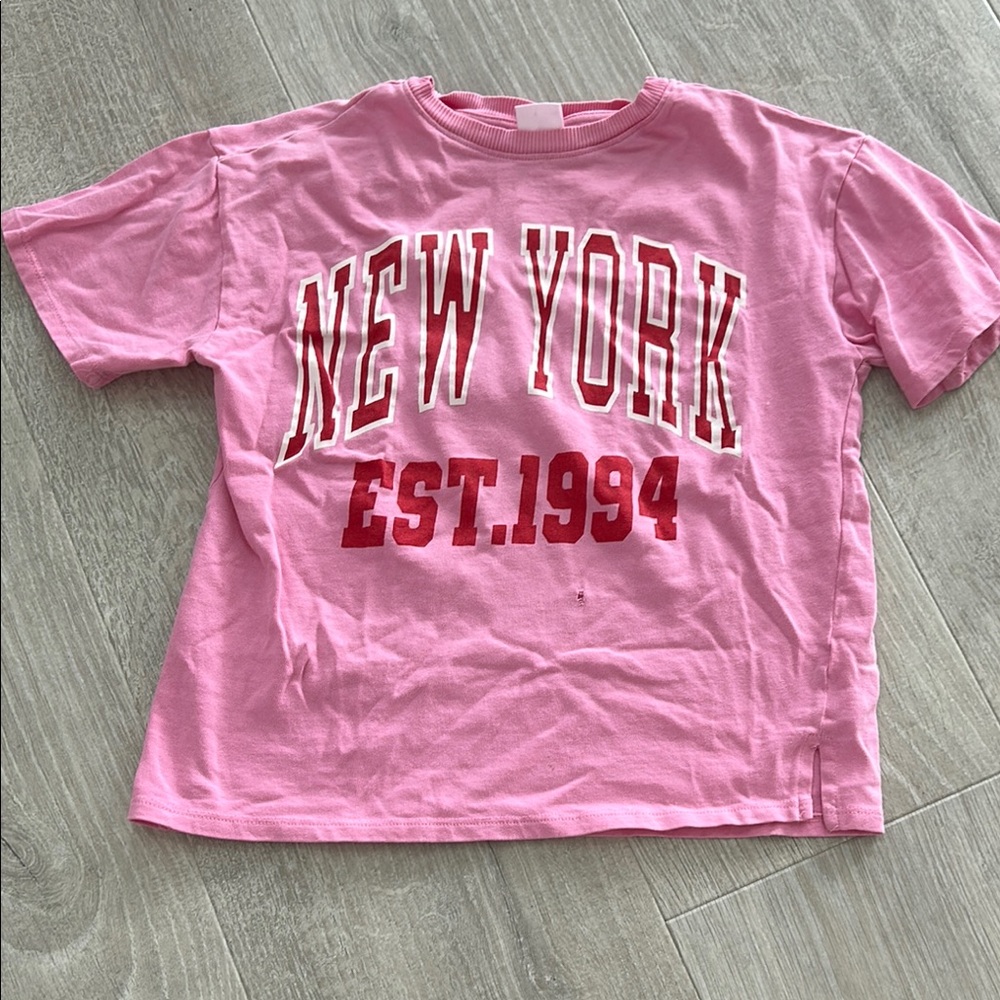Pink New York Kids T-Shirt